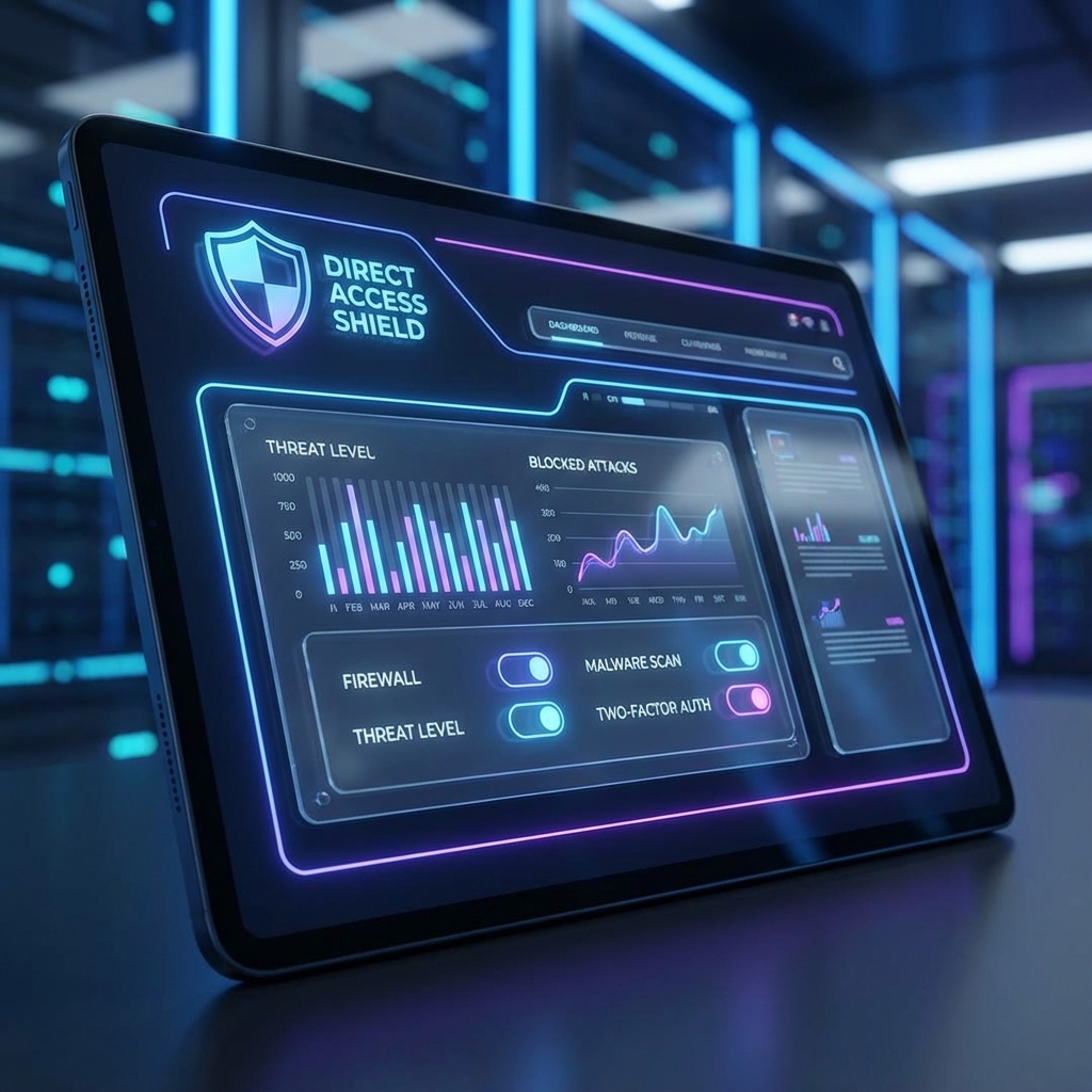 Direct Access Shield Dashboard Mockup