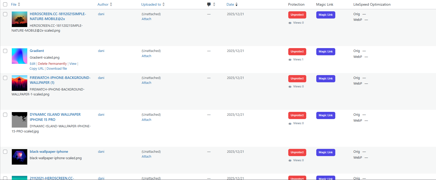 Media Library Integration